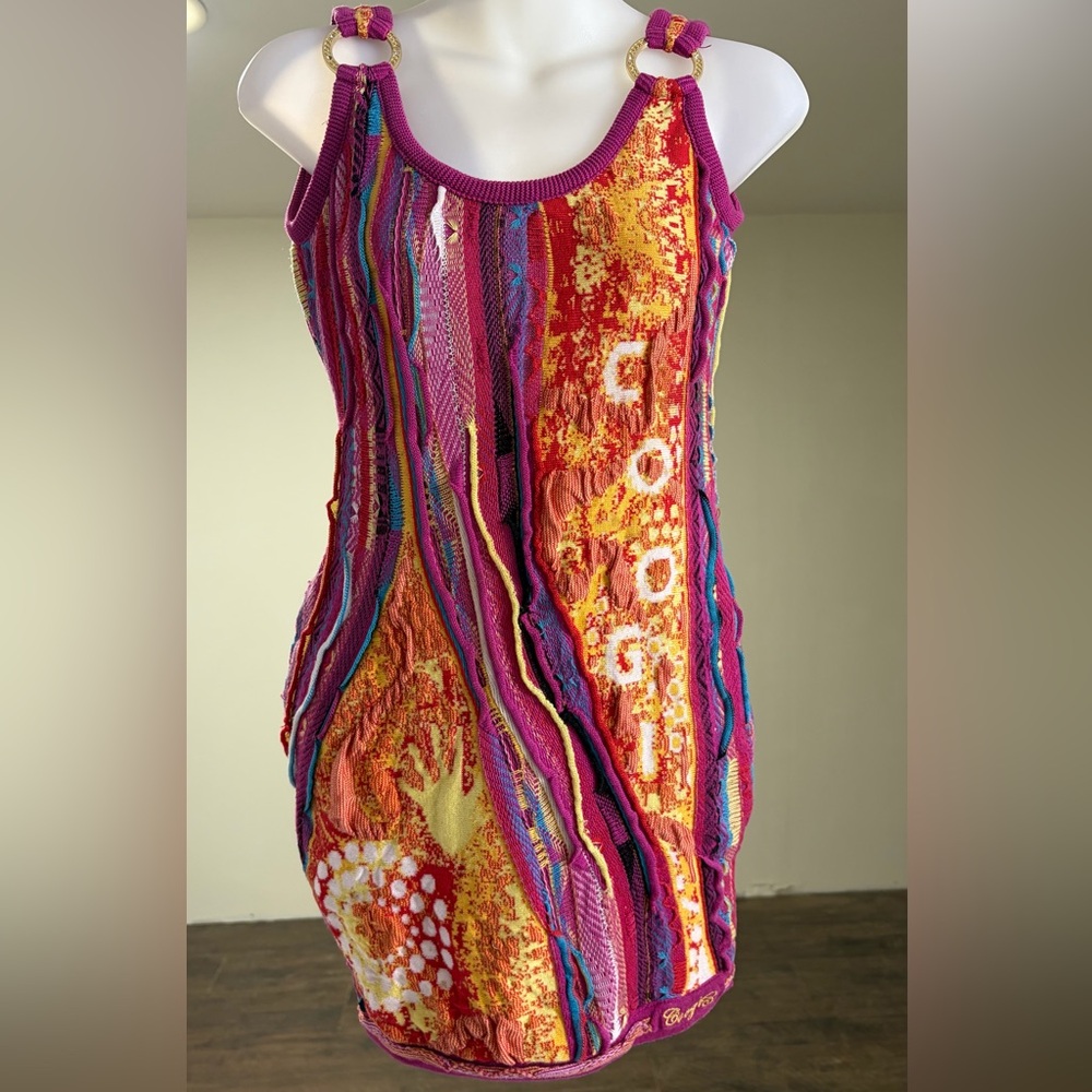 COOGI Women's Y2K Vibrant Knit Dress